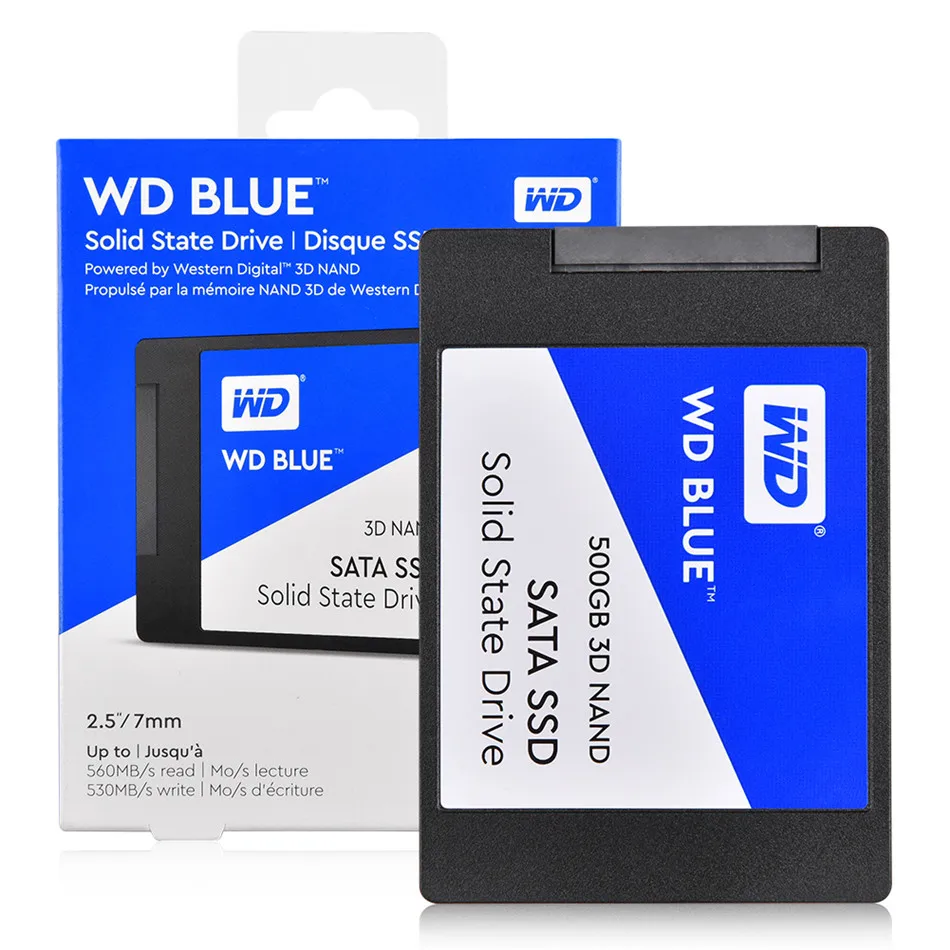 WD Blue 3D NAND SSD 250 ГБ 500 ГБ 1 ТБ SATA III Внутренние твердотельные накопители Western Digital 2,5 дюймов SSD жесткий диск
