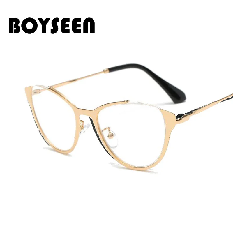 BOYSEEN, новинка, мужские Модные оптические очки, оправа для женщин, высокое качество, металл, Ретро стиль, очки для мужчин и женщин, 8059