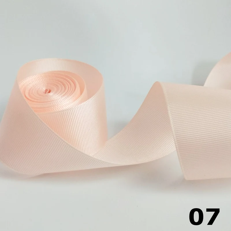 color 07 HL 5 yards 1-1/2"(40mm) Solid Color Grosgrain Ribbons Making Hair Bows Wedding Decorative Gift Box Wrapping DIY Crafts R010 - Цвет: color 07