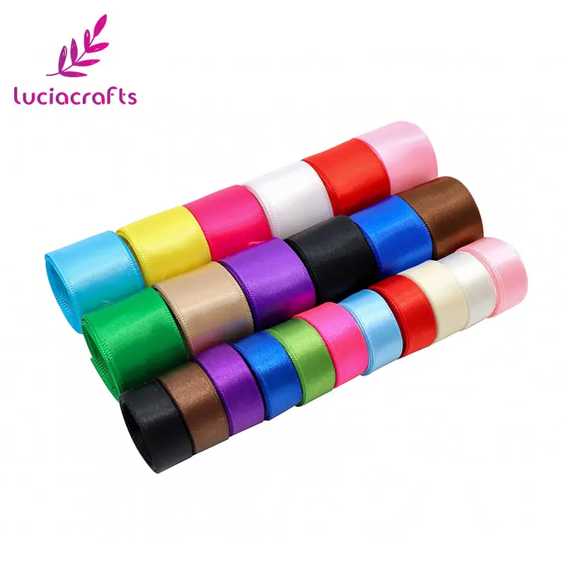 Lucia Craft однотонная Рождественская атласная лента материал для шитья ручной