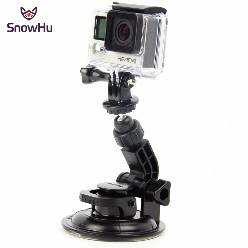 SnowHu 9CM Car Suction Cup Tripod Adapter Holder Sucker For GoPro Go pro Hero 7/6/5/4/3 for Xiaomi Yi 4K+ sjcam sj4000 eken GP70 |