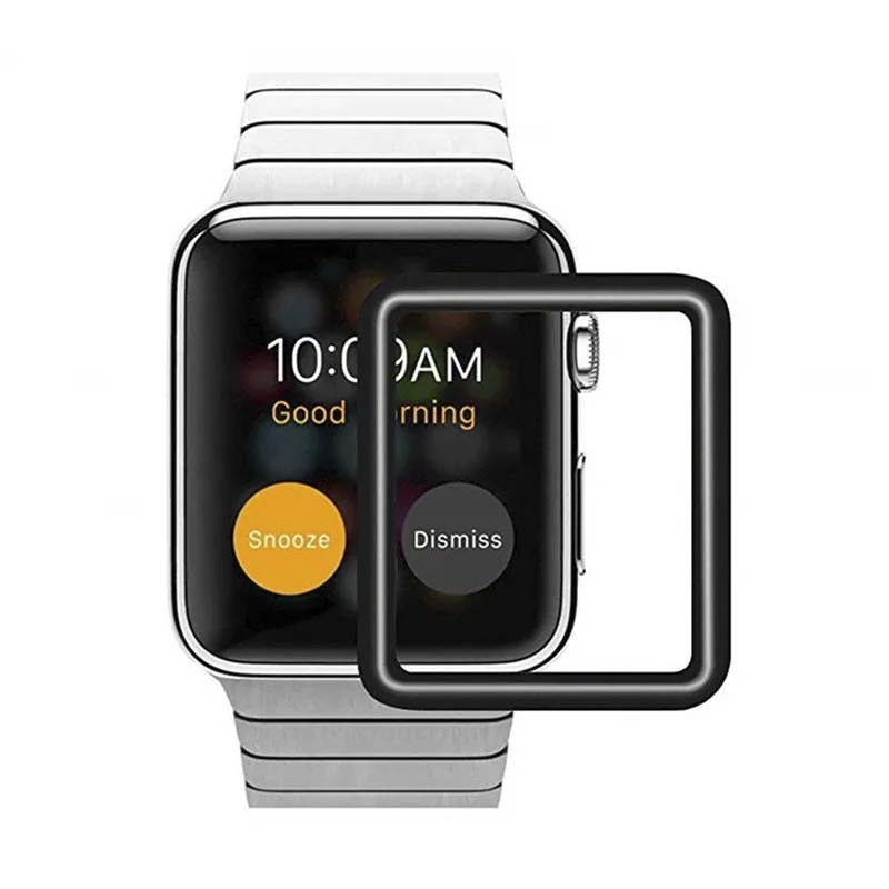 3D Покрытие полностью проклеенное закаленное стекло для Apple Watch 40 мм 44 мм серия 4 защитная пленка для экрана для Apple Watch 1 2 3 38 мм 42 мм стекло