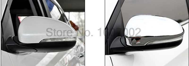 2 шт. хромированные защитные накладки на зеркало заднего вида для Hyundai Tucson 2016 2017|side
