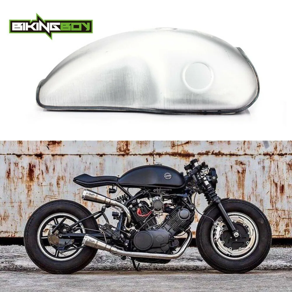 Бензиновый топливный бак BIKINGBOY на 10 л 2 6 галлонов универсальный под заказ Cafe Racer