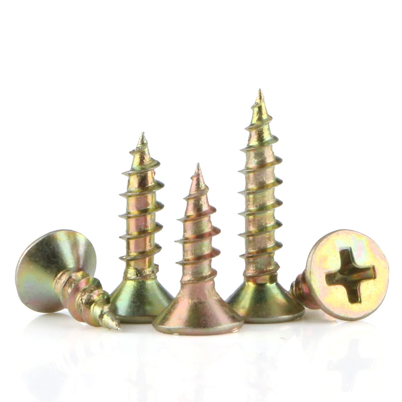 Винты Phillips с плоской головкой Саморезы Из древесно-волокнистой плиты