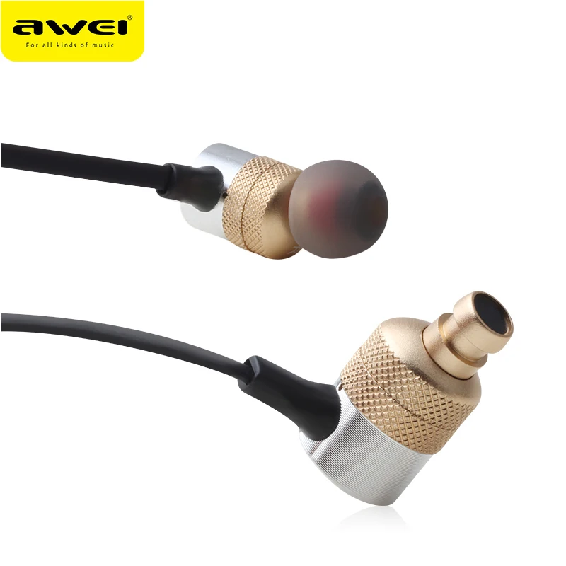 Наушники-вкладыши Awei ES-Q6 Wire с разъемом 3 5 мм наушники отличными басами гарнитура