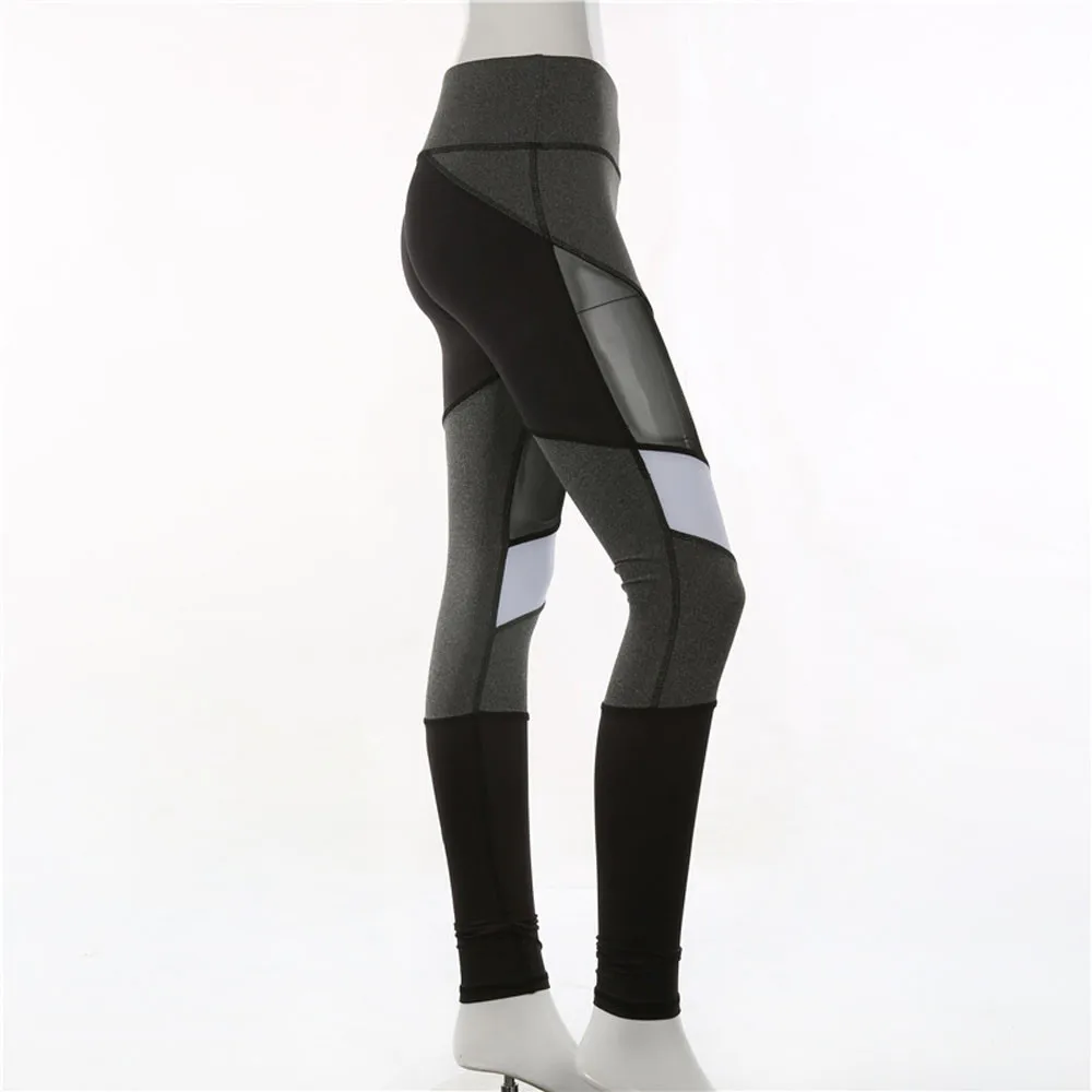 Женские леггинсы с высокой талией для йоги фитнеса эластичные бега занятий