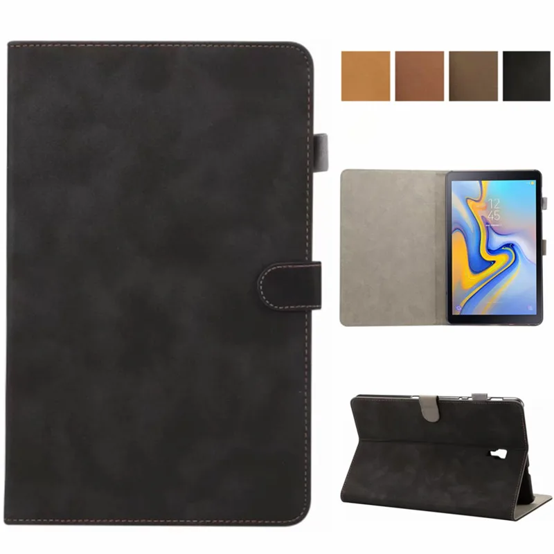 Чехол для Samsung Galaxy Tab A A2 10 5 дюйма 2018 SM T590 T595 T597 кожаный смарт чехол с магнитной