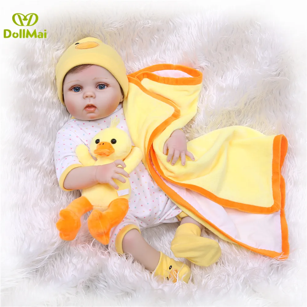 Bebes reborn BJD настоящие куклы для маленьких девочек 23 &quot57 см полностью силиконовые