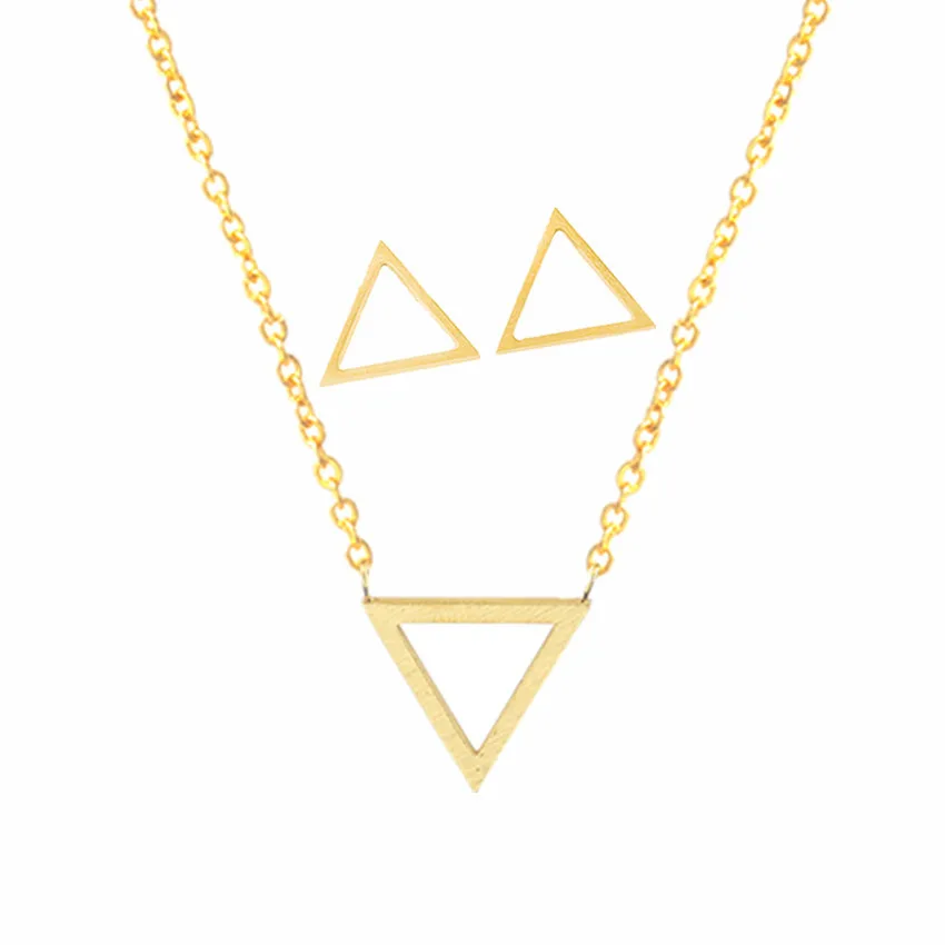 Комплект из колье и серёг нержавеющей стали|stainless steel jewelry set|steel setjewelry sets |