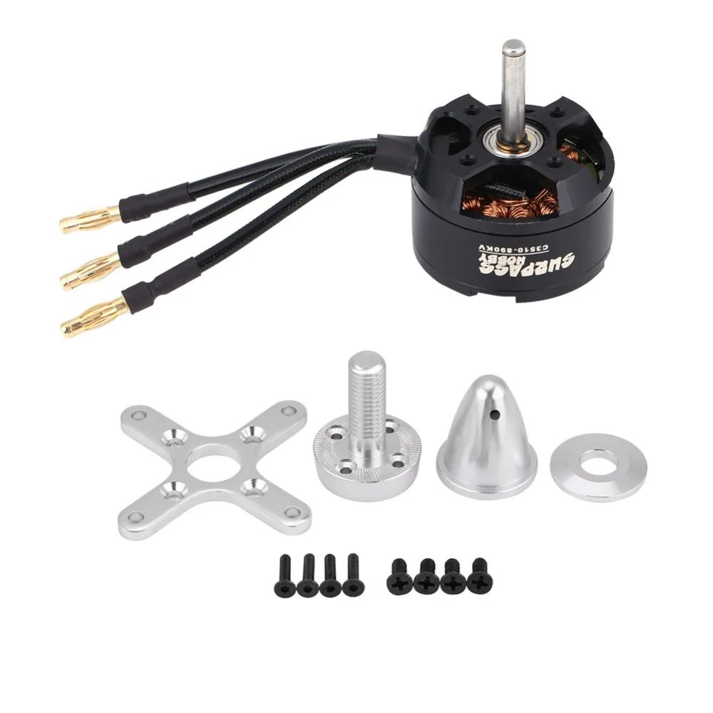 RC самолет мотор 3510/3520/3530/2820/2826 890/500/600/900/1450kv CNC алюминиевый сплав аксессуар для