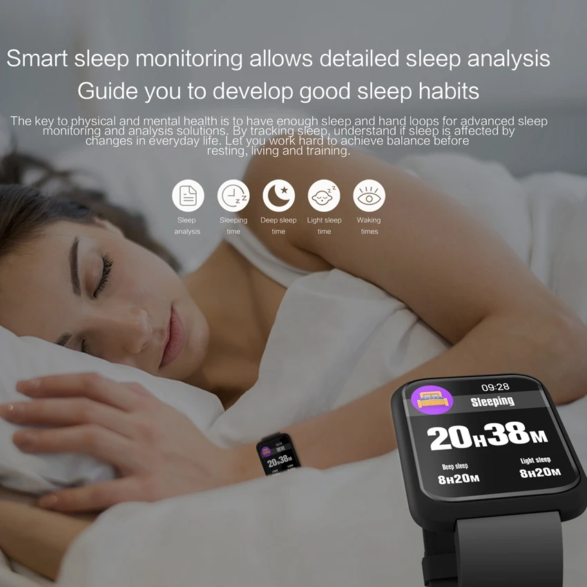 Smart Band SN60 плюс в реальном времени монитор сердечного ритма браслет