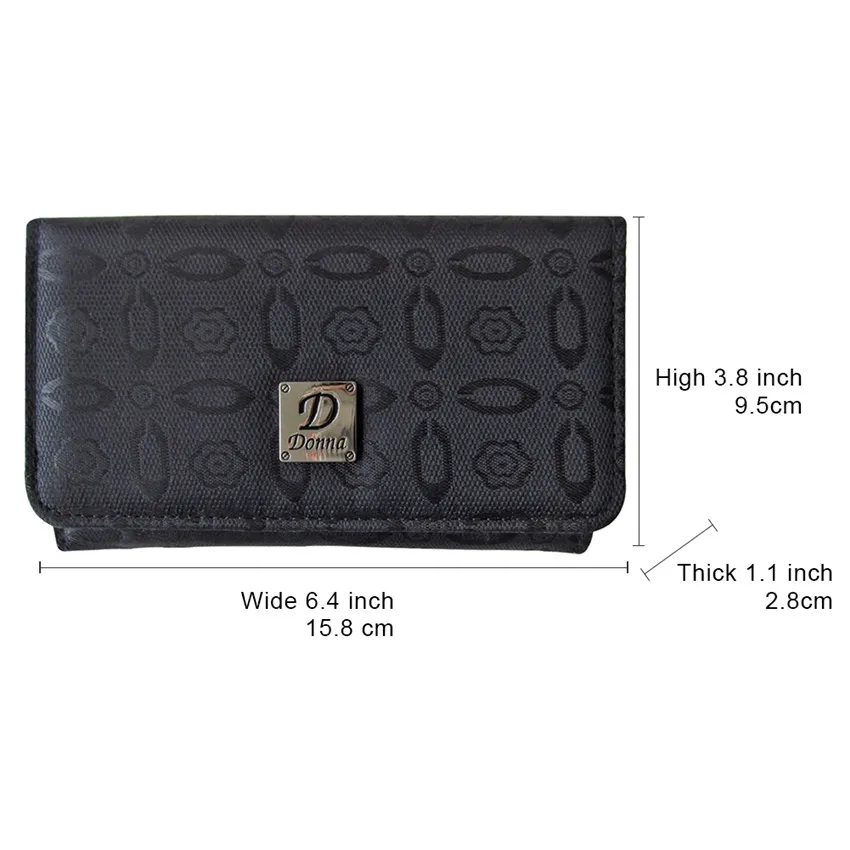 Женский холщовый кошелек с цветочным принтом|wallet black|purse walletwallet wallet |