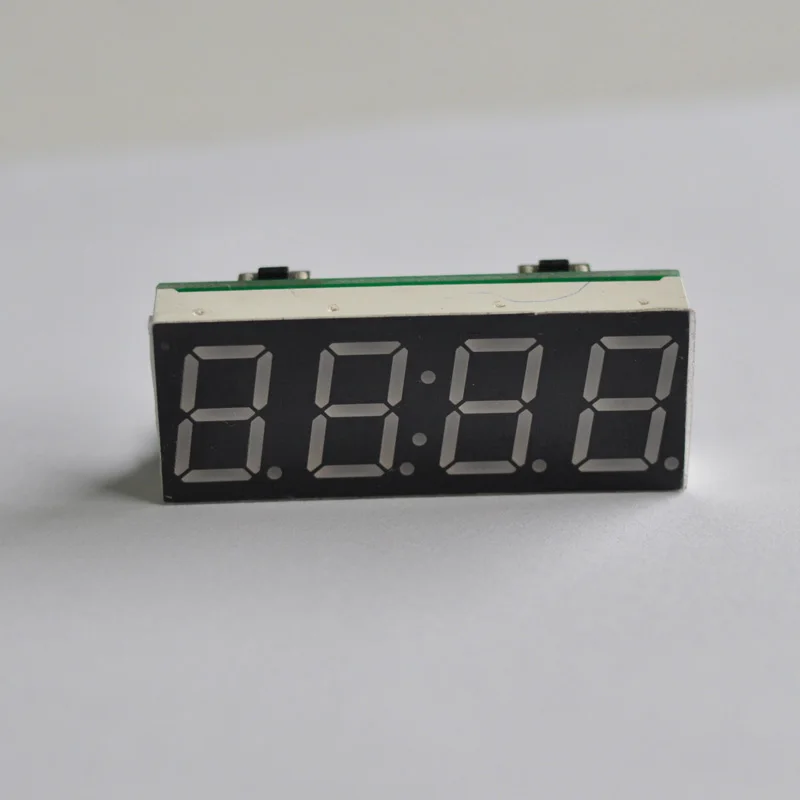 4 бита цифровой DIY Набор светодиодный электронные часы микроконтроллер светодиодный цифровые часы Время термометр MCU напряжение температура время