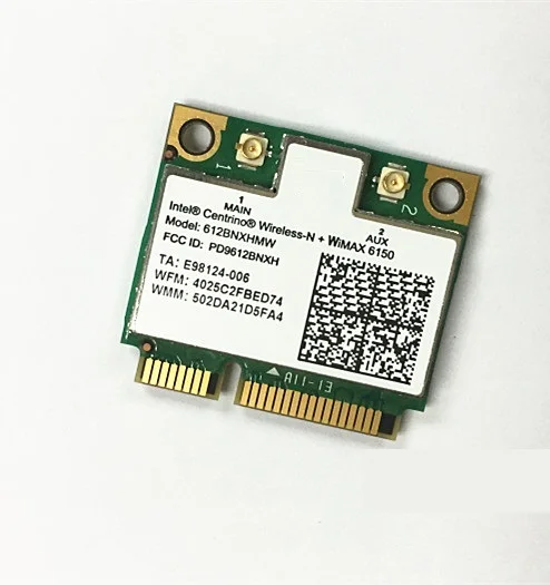 

SSEA New For Intel Centrino Advanced-N 6150 612BNX HMW Half Mini PCI-e WLAN Card WiMax For Lenovo T510 T510i G550 G560 G570 Y470