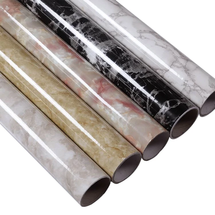 Мраморная Водонепроницаемая самоклеящаяся настенная бумага Современная