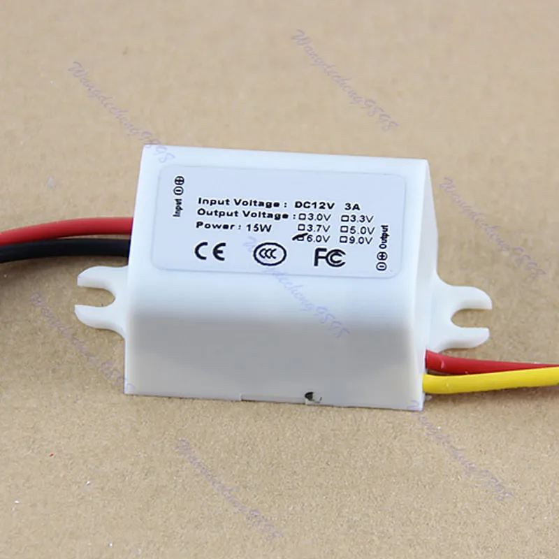 DC Converter 15W 12V Step Down to 6V 3A Power Supply Module Waterproof-White L15 | Обустройство дома