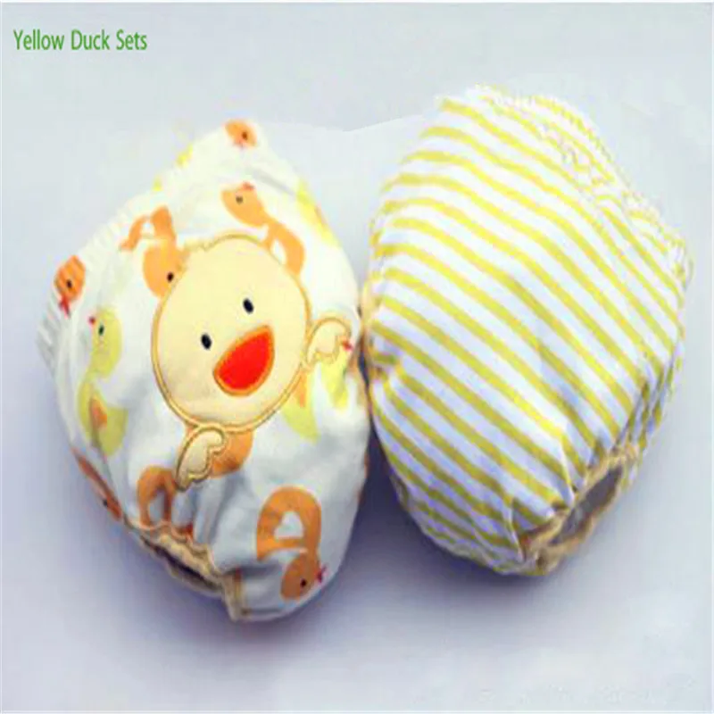 3 х слойные милые детские тренировочные трусики шорты тканевые подгузники для