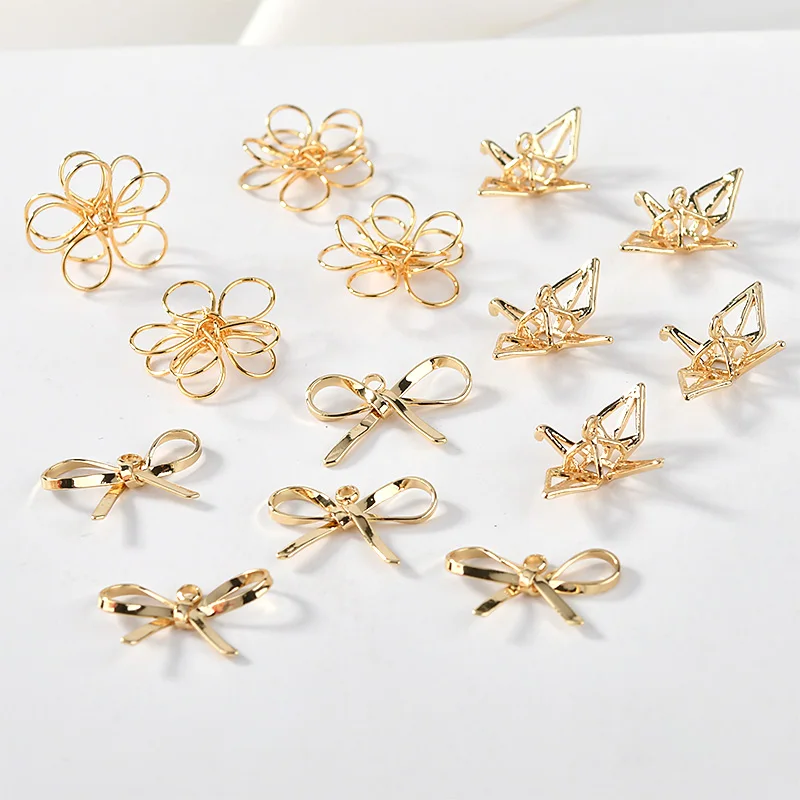 Новый сплав/медь Подвески diy Ювелирные серьги/Ожерелье Цветы/бумажная форма