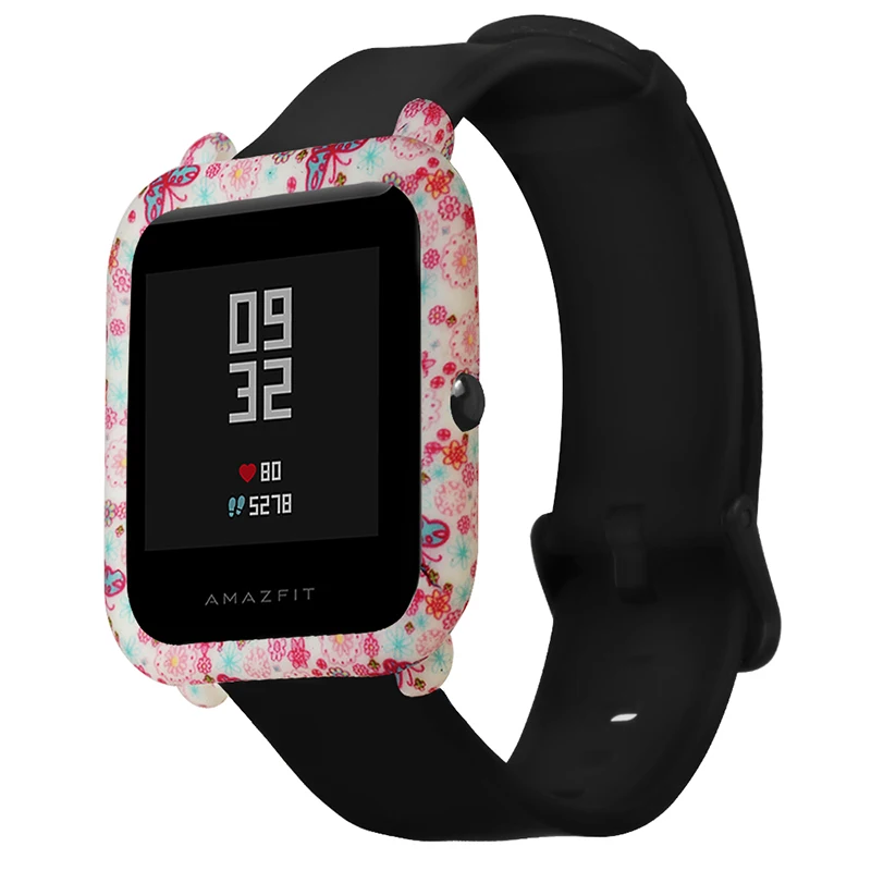 Цветной, мягкий, из ТПУ силиконовой рамкой Защитный чехол в виде ракушки для Xiaomi Huami Amazfit Bip Youth часы Цвет Watachband аксессуары Capa Funda