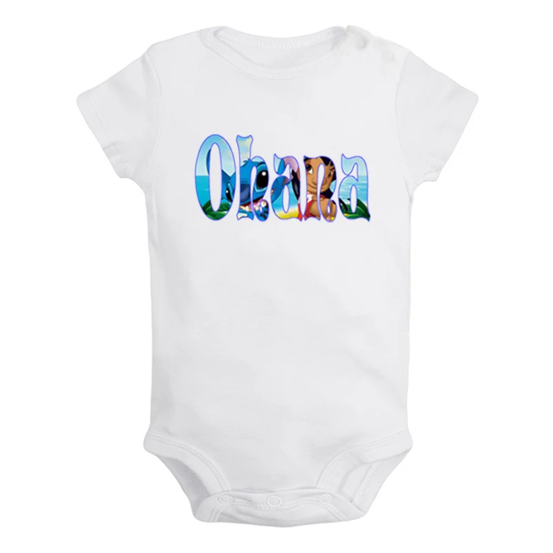 JaBaby673WD Милый Лило и Стич семья Охана Покемон Пикачу Дизайн для новорожденных мальчиков и девочек униформа-комбинезон с принтом для младенцев - Цвет: JaBaby673WD