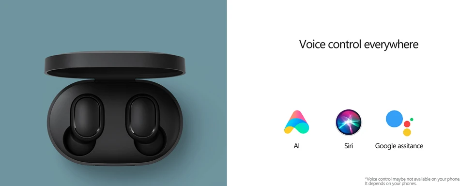 Xiaomi Redmi AirDots вкладыши Bluetooth 5,0 Зарядка Наушники Беспроводные бас стерео наушники с микрофоном Handsfree наушники AI управление