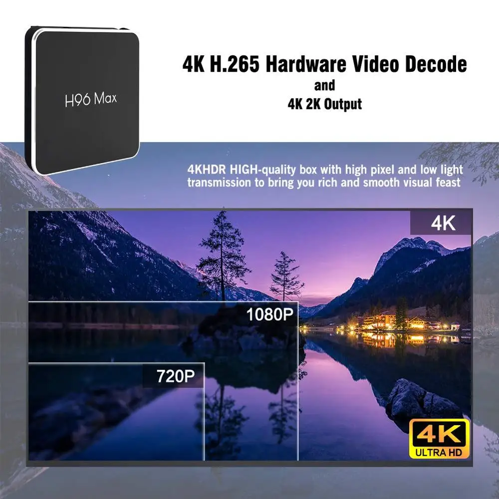 H96 MAX X2 Android 8 1 Smart TV Box S905X2 H.265 4K HDR медиаплеер 2 4G & 5 8G двойной Wifi IPTV Поддержка онлайн