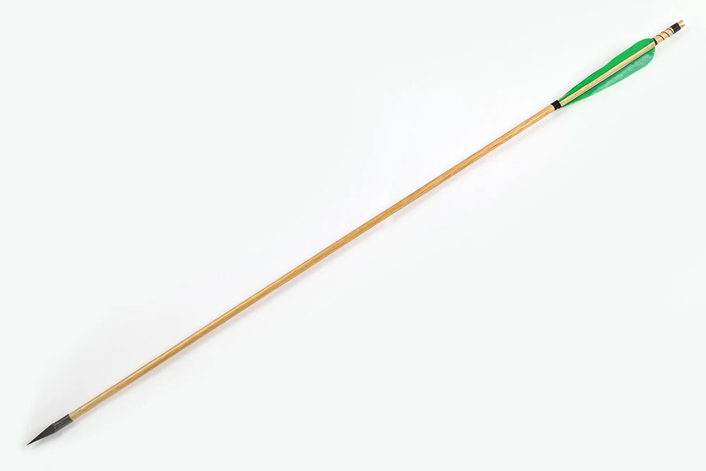 Longbowmaker 12X Охота традиционные деревянные стрелы зеленый Стрелка Parabolic Турции Перо