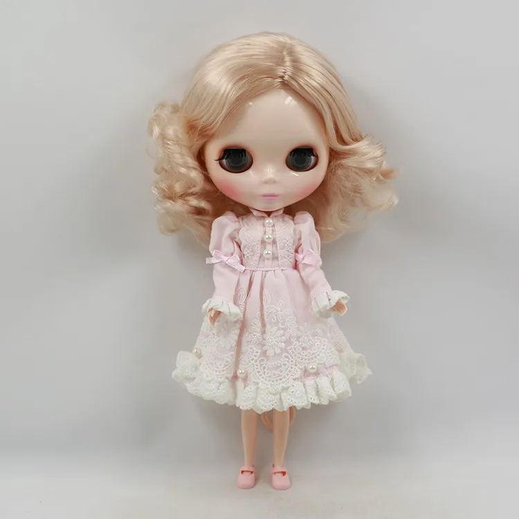 Ледяной обнаженный Blyth кукла серии No. 140BL339-15m золотые вьющиеся волосы телесный цвет кожи завод Blyth 1/6 BJD