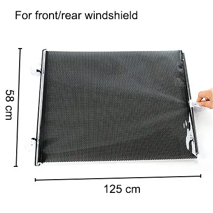 58x125cm Выдвижной лобовое стекло автомобиля козырек Защита от солнца Тенты авто спереди и сзади Солнцезащита боковых стёкол автомобиля жалюзи Защита от солнца оттенков Anti UV Защита от солнца 125x58 см 40x60 см - Цвет: 58x125cm