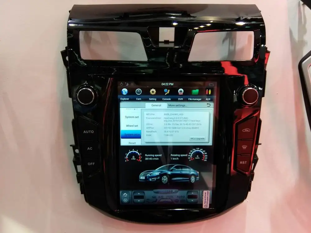 10,4 ''вертикальный экран Tesla стиль Android 8,1. Автомобильный DVD gps плеер для Nissan Teana 2013 для авто AC PX6