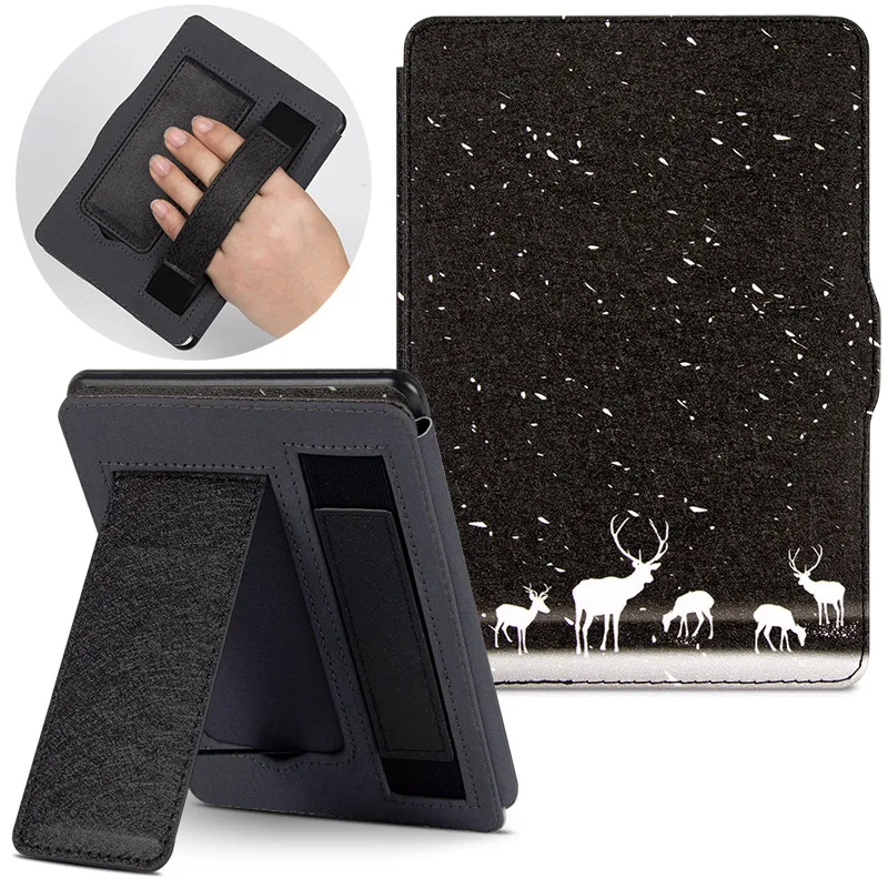 Snow Deer BOZHUORUI чехол для Amazon Kindle Paperwhite1/2/3(7th поколения-2012/2013// выпуск) e-книги DP75SDI ручной Стенд Крышка - Цвет: Snow Deer