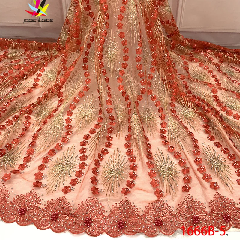 New Arrival 2019 French Lace Fabric With Sequins And Beads Nigerian Fabrics For Wowen Dress XZ1666B-1 | Дом и сад