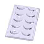 Невидимый ленточный нижний ресницы 5 пар нижних ресниц Набор для наращивания ресниц 100% ручная работа Нижние Накладные инструменты для ресниц B09