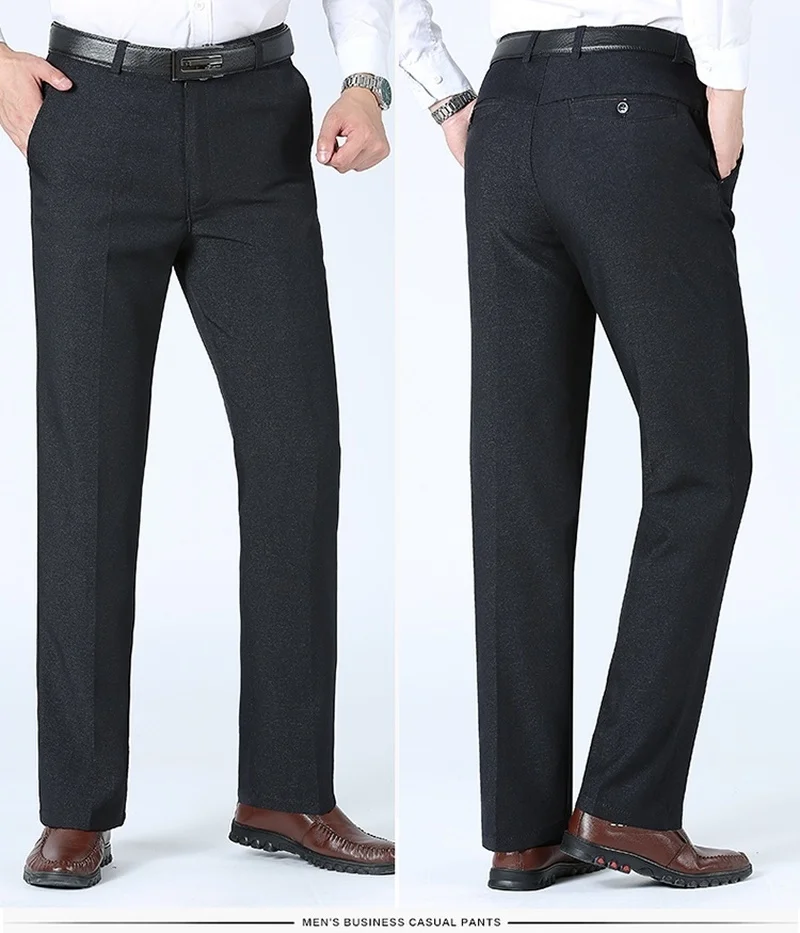 ZOGAA лидер продаж мужские костюмы брюки летние Мужские модельные прямые деловые