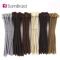 sambraid handmade dreadlocks extensions black12 inch reggae hair hip hop style synthetic braiding hair from maya culture for men