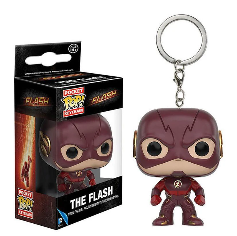 THE FLASH FUNKO POP брелок Marvel странные вещи Капитан Америка Сейлор Мун Игра престолов малефисент с коробкой - Цвет: THE FLASH