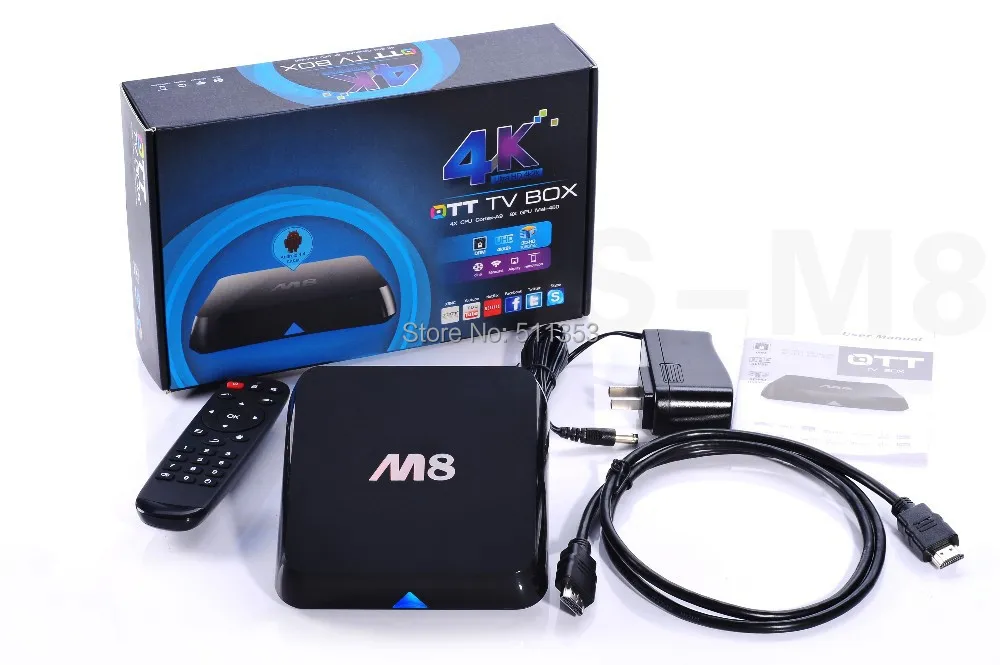 Уходя своими корнями M8N16GB XBMC 13.2 Gotham EM8 M8 Amlogic S802 андроид Box TV четырехъядерных