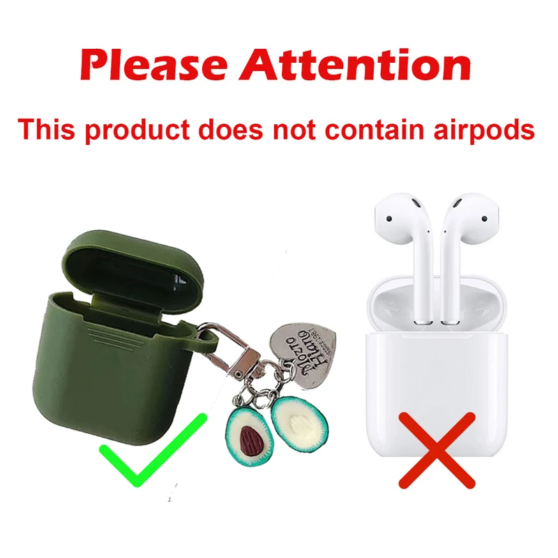 Soft Silicone Case for Airpods Accessories I10 TWS Bluetooth Earphone Protective Cover Bag Cartoon Keychain Key Pendant |