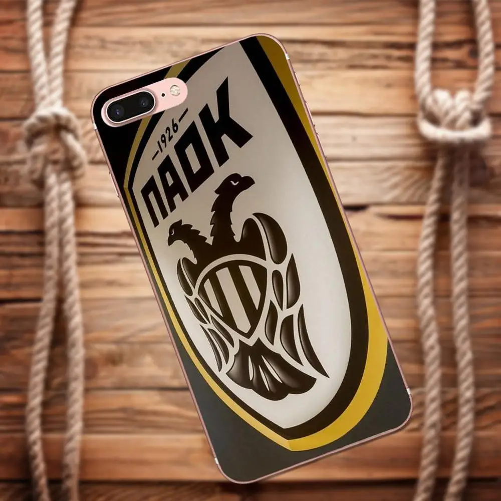Фото мягкий чехол для телефона ПАОК Fc Салоники huawei G8 Honor 5C 5X6X7 8 9 Y5II коврики P7 P8 P9 P10