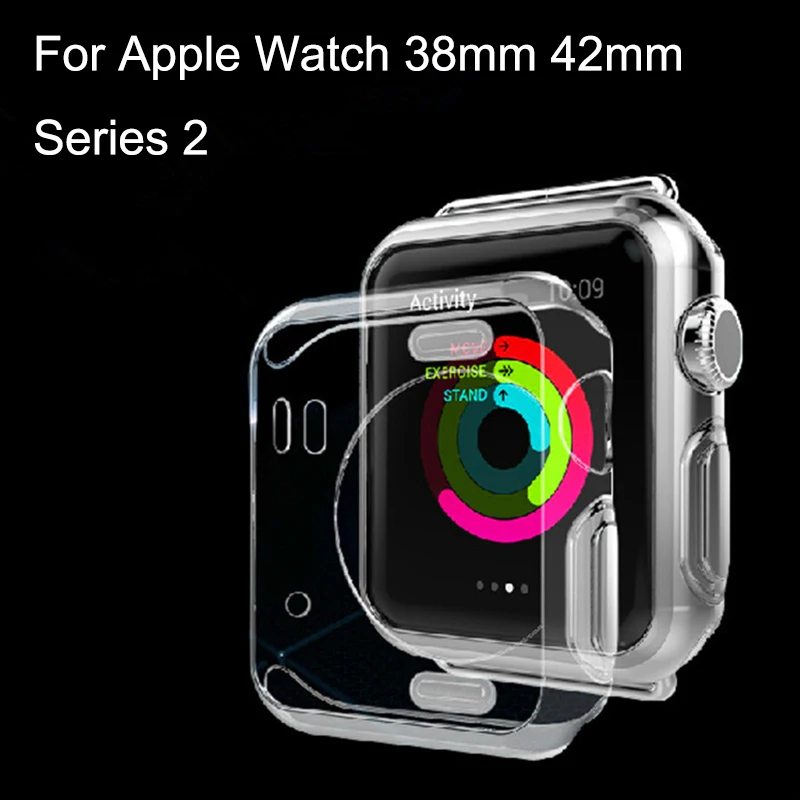 Для Apple Watch 38 мм 42 серия 2 чехол ультра тонкий защитный чехлы удары для кожи с