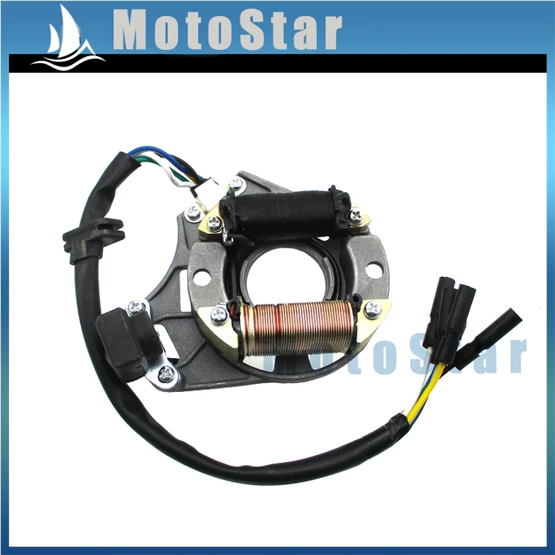Пластина статора Магнето для китайского 50cc 70cc 90cc 110cc 125cc с воздушным охлаждением 4