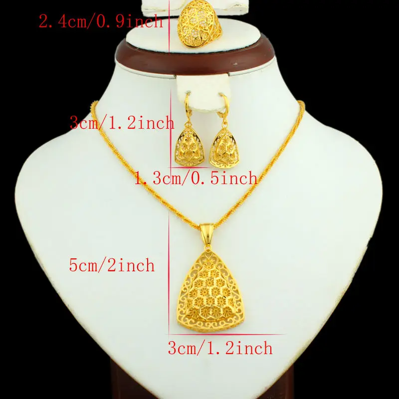 Женский комплект ювелирных украшений Adixyn кулон/ожерелье/серьги/кольцо