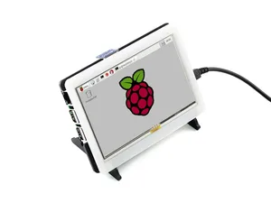 Waveshare RPi 5 дюймов ЖК-дисплей с двухцветная Кольцевая вспышка чехол резистивный сенсорный экран Экран Дисплей 800x480 Поддержка любой версии Raspberry Pi