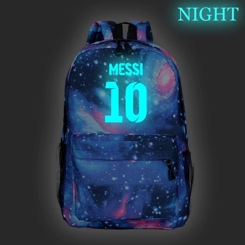 

Beautiful Messi Luminous Backpack Boys Girls School Knapsack Men Women Hot Sale Knapsack Fashion Stylish Travel Bag for Teens