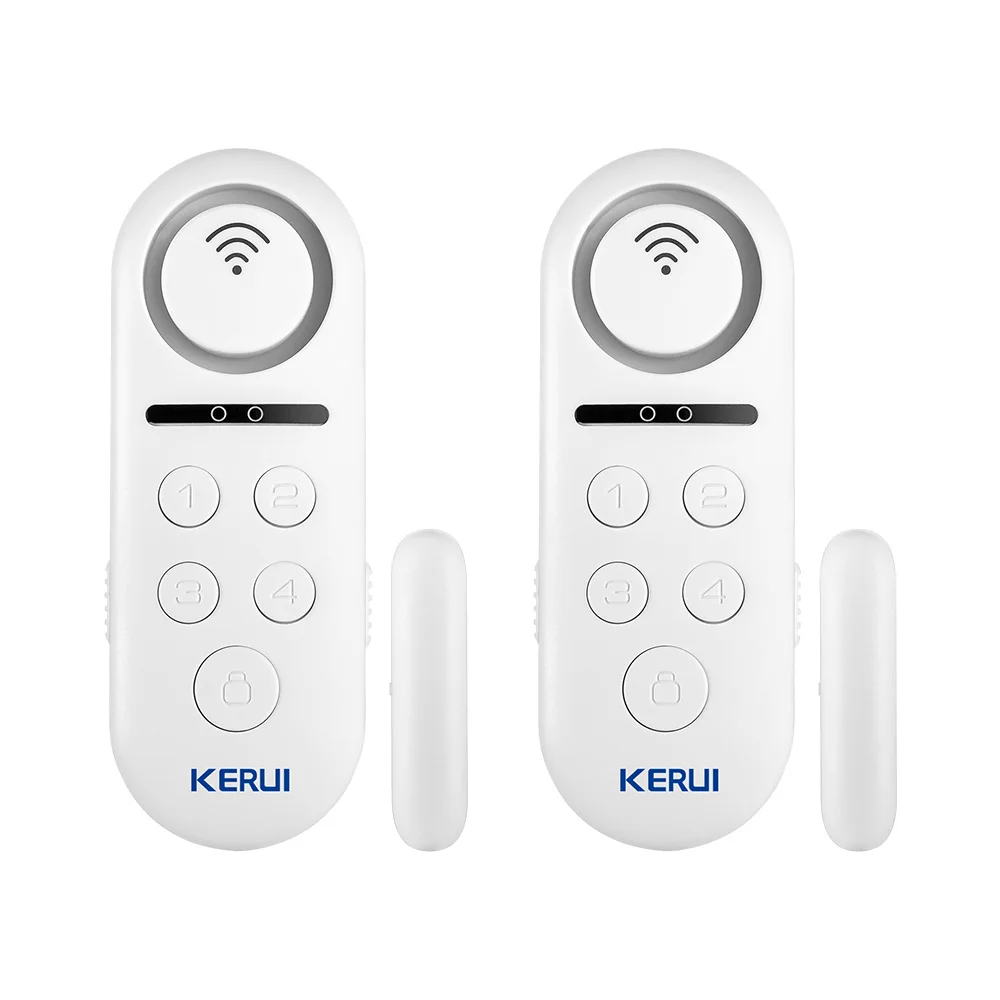 2 pcs KERUI 1 шт. в партии 120dB Wifi беспроводной датчик двери, окна Дверной звонок приветственная система сигнализации приложение дистанционное управление детектор домашней безопасности - Цвет: 2 pcs