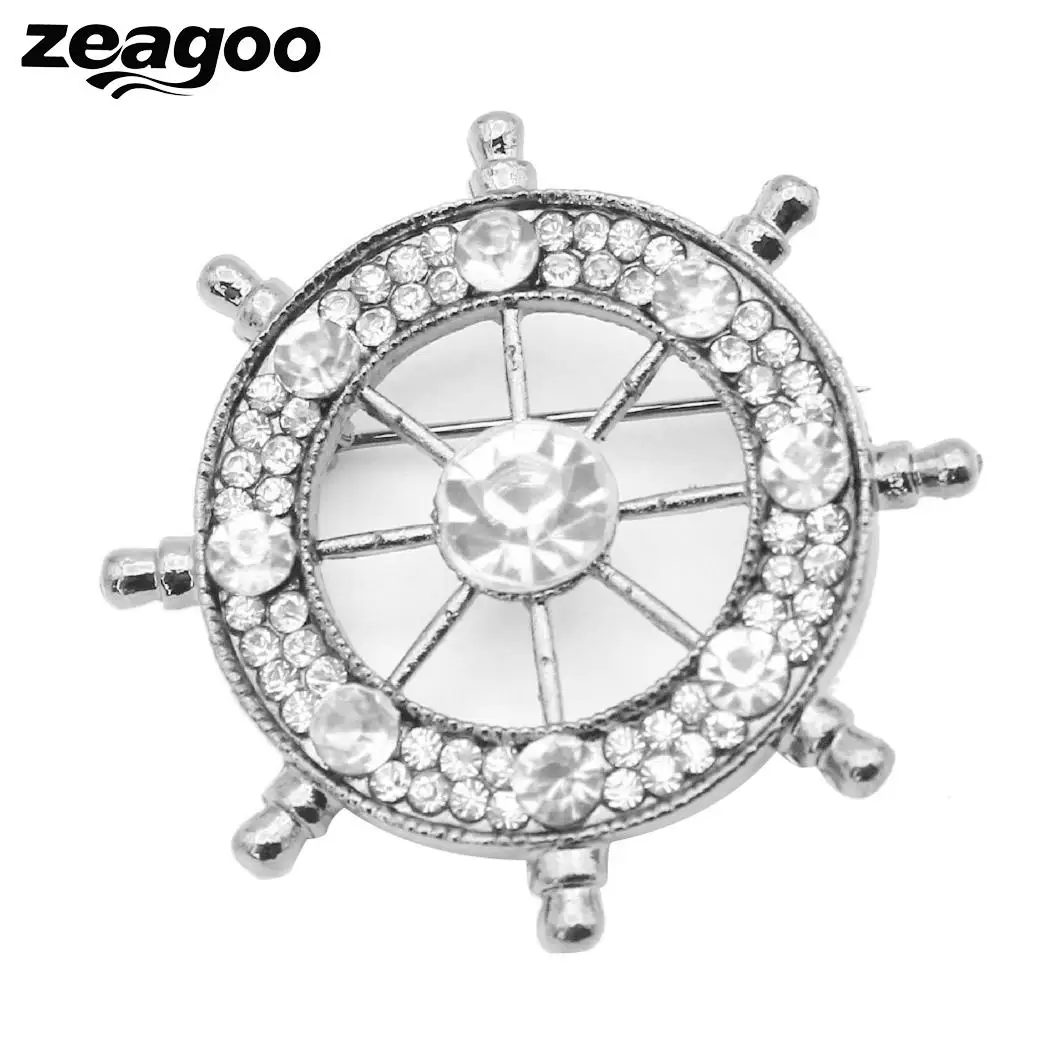 Подарок темно-Для мужчин брошь унисекс Для женщин Pin штурвала костюм горный