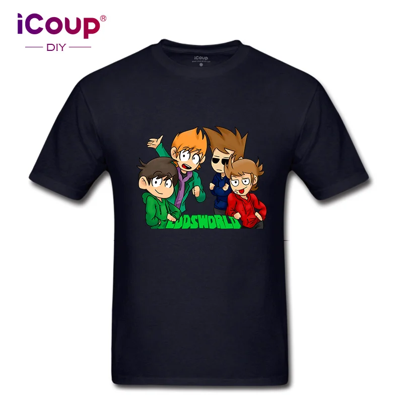 ICoup мужской Eddsworld EW 100% хлопок с коротким рукавом | Мужская одежда