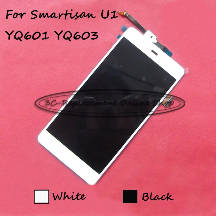 Черный/белый для Smartisan U1 YQ601 YQ603 YQ605 YQ607 ЖК дисплей Дисплей с кодирующий