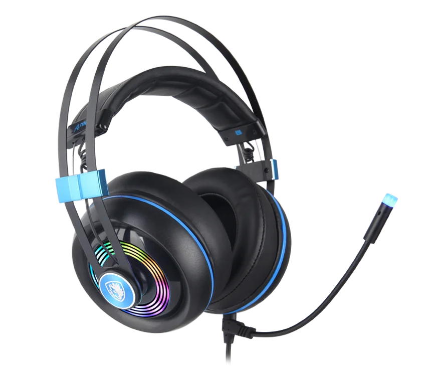 SADES Armor USB игровая гарнитура Realtek аудио легкая RGB подсветка Шумоподавление для ПК |
